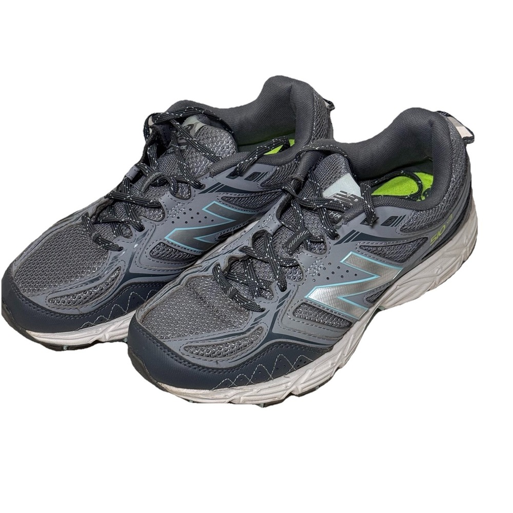 New Balance Women's 8.5‎ All Terrain 510 V3 Trail Shoes Gray/Teal Sneaker